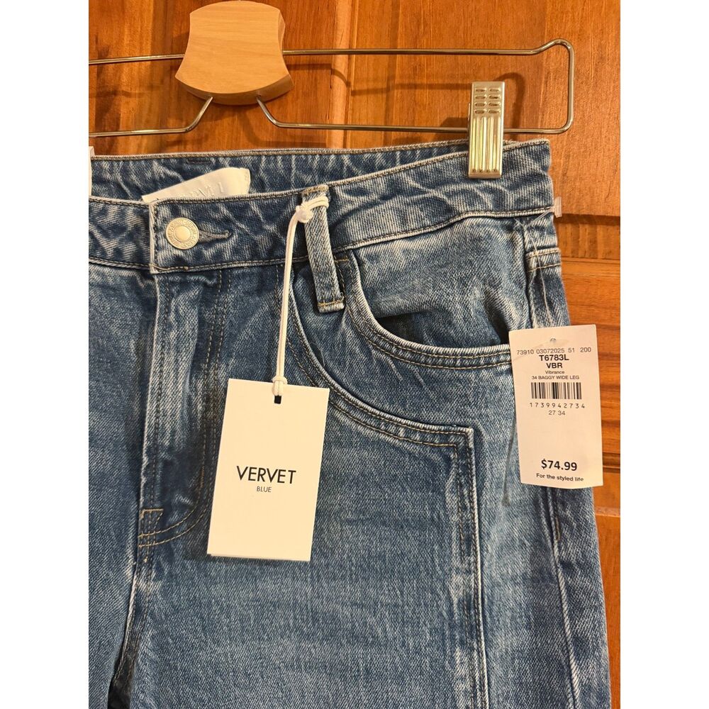 Kris Baggy Wide Leg Jean VERVET by Flying Monkey Size 27x34 - Picture 8 of 8